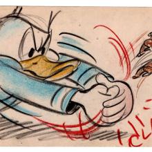 1950s Donald Duck, Chip, and Dale Storyboard Drawing - ID: feb24055 Walt Disney