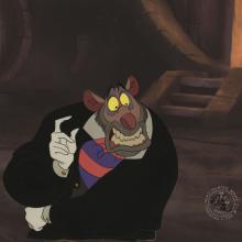 The Great Mouse Detective Ratigan Production Cel (1986) - ID: feb24056 Walt Disney