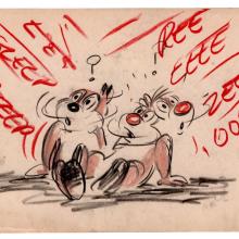 1950s Chip and Dale Storyboard Drawing - ID: feb24057 Walt Disney