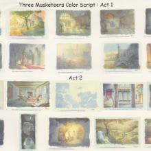 The Three Musketeers Storyboard Reference Print (1993) - ID: feb24058 Walt Disney