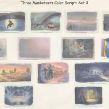 The Three Musketeers Storyboard Reference Print (1993) - ID: feb24060 Walt Disney