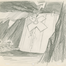 The New Shmoo Dam Repair Rescue Development Drawing (1979) - ID: feb24098 Hanna Barbera