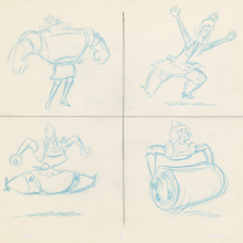 Richie Rich Irona Robotic Maid Development Drawing (1980) - ID: feb24105 Hanna Barbera