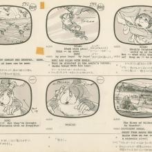 The Hobbit Bilbo and Dori Storyboard Drawing (1977) - ID: feb24255 Rankin Bass
