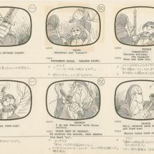 The Hobbit Bilbo, Thorin, & Gandalf Storyboard Drawing (1977) - ID: feb24257 Rankin Bass