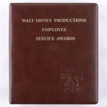 Walt Disney Productions Employee Service Awards Program Binder (c.1980s) - ID: jan24100 Disneyana