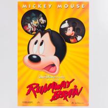 Runaway Brain Mickey Mouse Promotional One-Sheet Poster (1995) - ID: jan24125 Walt Disney