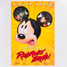 Runaway Brain Mickey Mouse Promotional One-Sheet Poster (1995) - ID: jan24126 Walt Disney