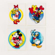 Collection of (4) Disney Character Stickers (c.1980s) - ID: jan24151 Disneyana