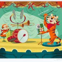 Frosted Flakes "They're GRRReat!" Limited Edition Print by Alan Bodner - ID: jan24206 Alan Bodner