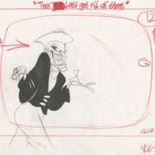 Batman: The Animated Series "Christmas with the Joker" Layout Drawing (1992) - ID: jan24263 Warner Bros.
