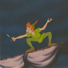 Peter Pan Sword Fight Production Animation Cel (1953) - ID: jan24298 Walt Disney