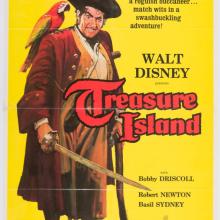 Treasure Island 1975 Re-Release One-Sheet Promotional Poster - ID: jandisney22227 Walt Disney