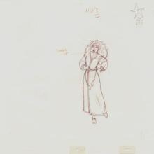 Hunchback of Notre Dame Esmeralda Rough Development Sketch (1996) - ID: jul22331 Walt Disney