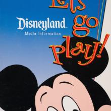 Disneyland "Let's Go Play" Promotional Press Kit Folder (1997) - ID: jul22418 Disneyana