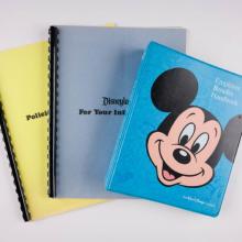 Disneyland Cast Member Employee Training Book Set (c.1970s) - ID: jul22474 Disneyana