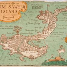 Tom Sawyer Island Guide Booklet & Map (c.1950s) - ID: jul22492 Disneyana