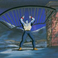 X-Men Red Dawn Matching Colossus Production Cel and Background (1993) - ID: jul24028 Marvel