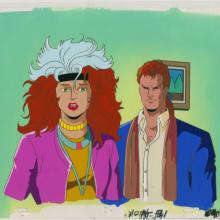 X-Men The Phoenix Saga, Part III: Cry of the Banshee Matching Rogue & Gambit Production Cel and Background (1994) - ID: jul24045 Marvel