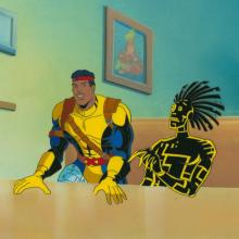 X-Men The Phalanx Covenant, Part 1 Forge & Warlock Production Cel (1996) - ID: jul24052 Marvel