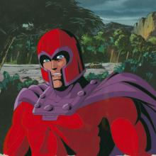 X-Men Red Dawn Magneto Production Cel and Background (1993) - ID: jul24109 Marvel