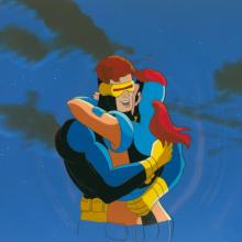 X-Men The Cure Jean Grey & Cyclops Production Cel (1993) - ID: jul24195 Marvel