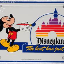 Disneyland The Best Has Just Begun License Plate (1985) - ID: jun22178 Disneyana