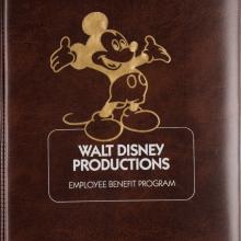 Walt Disney Productions Employee Benefit Program Booklet (c.1980s) - ID: jun22703 Disneyana