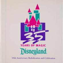 Disneyland Escort Staff Training Manual for 35 Years of Magic Celebration (1990) - ID: jun22704 Disneyana