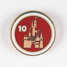 Disneyland Cast Member 10-Year Service Award Pin - ID: jun23139 Disneyana