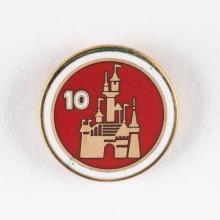 Disneyland Cast Member 10-Year Service Award Pin - ID: jun23140 Disneyana