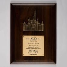 Disneyland 10 Year Cast Member Service Award Wall Plaque (c.1975) - ID: jun23163 Disneyana