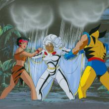 X-Men Savage Land, Strange Heart, Part Two Jubilee, Storm, and Wolverine Production Cel (1994) - ID: jun24115 Marvel