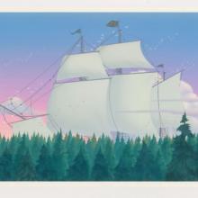 Pocahontas Sailing Ship Color Reference Image Studio Print (1995) - ID: mar23167 Walt Disney