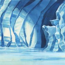 Godzilla The Deadly Asteroid Snow Cavern Production Background (1979) - ID: mar23231 Hanna Barbera