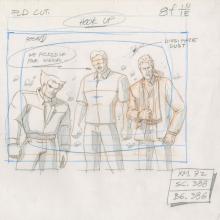 X-Men "Jubilee's Fairytale Theatre" Gambit, Cyclops & Wolverine Layout Drawing (1996) - ID: mar24113 Marvel
