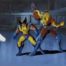 X-Men "Red Dawn" Wolverine & Maverick Production Cel (1993) - ID: mar24147 Marvel