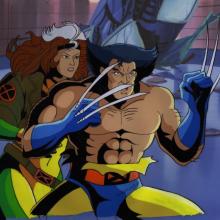 X-Men "Mojovision" Rogue & Wolverine Production Cel (1994) - ID: mar24174 Marvel