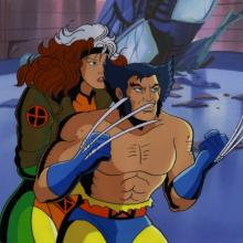 X-Men "Mojovision" Rogue & Wolverine Production Cel (1994) - ID: mar24175 Marvel