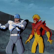 X-Men "A Rogue's Tale" Avalanche and Pyro Production Cel (1994) - ID: mar24180 Marvel