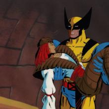X-Men "Out of the Past, Part Two" Wolverine & Lady Deathstrike Production Cel (1994) - ID: mar24181 Marvel
