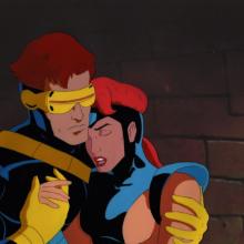 X-Men "Out of the Past, Part Two" Cyclops & Jean Grey Production Cel (1994) - ID: mar24185 Marvel