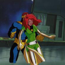 X-Men "The Phoenix Saga, Part Four: The Starjammers" Cyclops & Phoenix Production Cel (1994) - ID: mar24191 Marvel