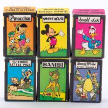 Set of 6 Partial Disney Card Games Set (c. 1940s) - ID: mar24340 Disneyana