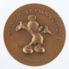 Walt Disney Productions 50 Happy Years Medallion (1973) - ID: mar24349 Disneyana