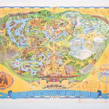 Disneyland Souvenir Park Map with Bear Country Highlight (1972) - ID: mar24363 Disneyana