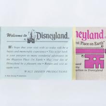 Disneyland Courtesy Guest Ticket Book (1976) - ID: mar24369 Disneyana