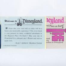 Disneyland Courtesy Guest Ticket Book (1976) - ID: mar24370 Disneyana