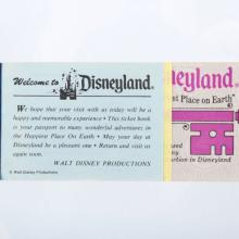 Disneyland Courtesy Guest Ticket Book (1977) - ID: mar24383 Disneyana