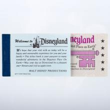 Disneyland Courtesy Guest Ticket Book (1974) - ID: mar24390 Disneyana